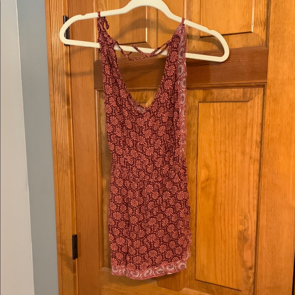 Aeropostale Red Backless Romper